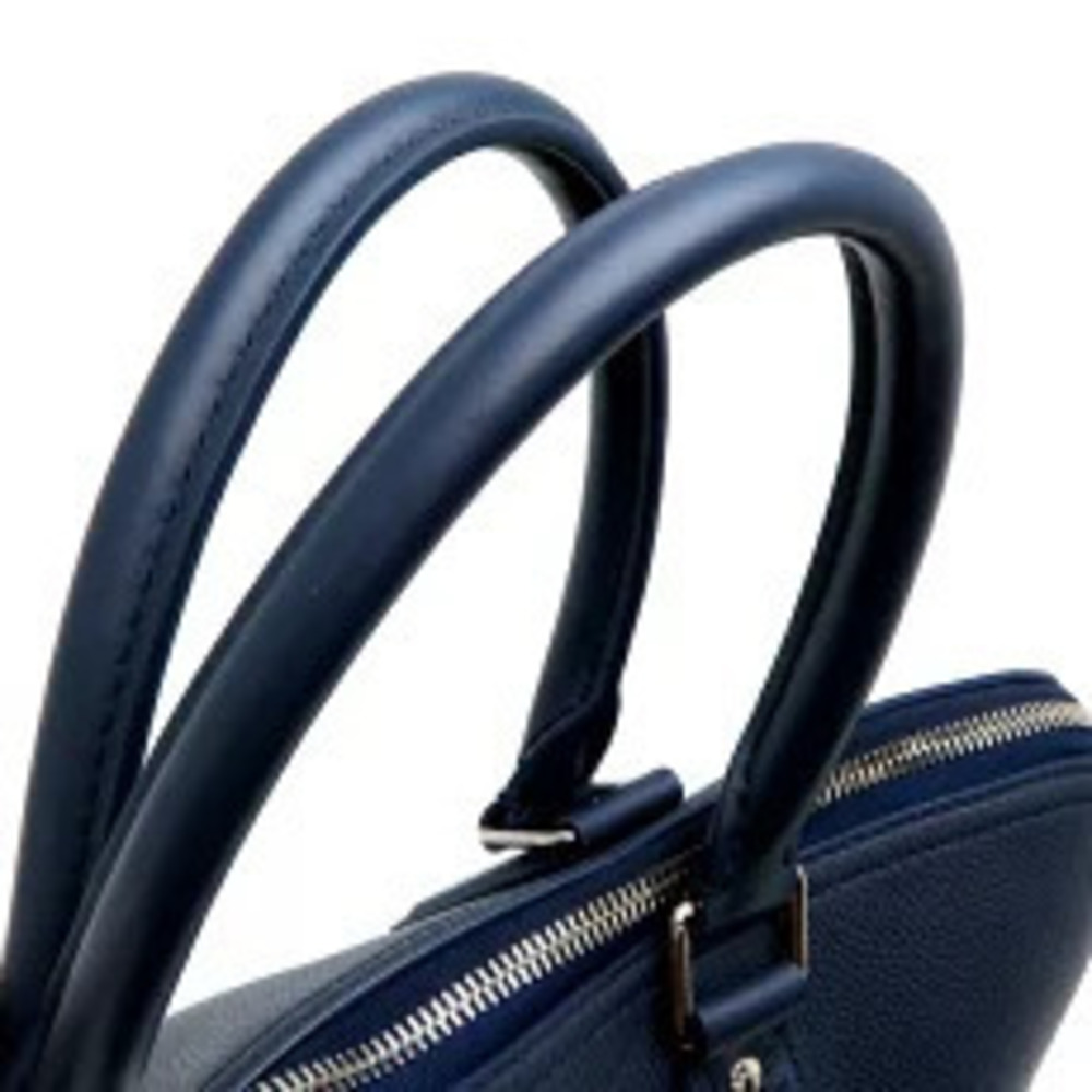 Louis Vuitton Calf Leather Grain Takeoff LV Blue Navy Aerogram Briefcase - Picture 5 of 6